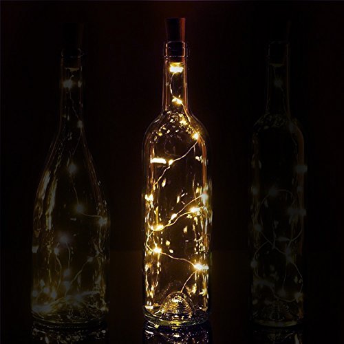 Fantado 20-LED Warm White Cork Wine Bottle Lamp Fairy String Light Stopper, 38-Inch by PaperLanternStore