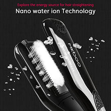 Load image into Gallery viewer, MKBOO Hair Straightener with Steam,Salon Professional Nano Titanium Ceramic Steam Flat Iron with Removable Comb+Digital LCD+5 Level Adjustable Temperature+Auto Temperature Lock Black.
