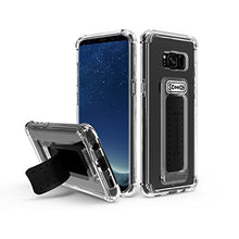Load image into Gallery viewer, Scooch Wingman | Kickstand Case for Samsung Galaxy S8 [10 ft Drop Protection] [Two-Way Stand] Shockproof Protective Cover &amp; Compatible with Magnetic Car Mounts (Clear)
