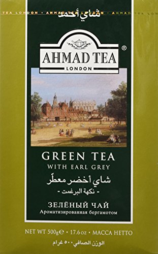 Ahmad Tea Green Tea, Earl Grey, 17.6 Ounce/ 500 gram