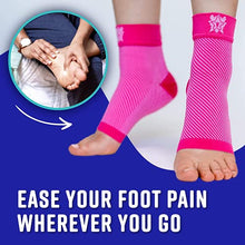 Load image into Gallery viewer, Bitly Plantar Fasciitis Compression Socks for Women &amp; Men - Best Ankle Compression Sleeve, Nano Brace for Everyday Use - Provides Arch Support &amp; Heel Pain Relief (White, Medium)
