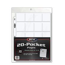 Load image into Gallery viewer, BCW Pro 20-Pocket Pages, Pocket Size: 2&quot; x2&quot;, 20 Pages - Coin Collecting Supplies
