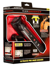 Load image into Gallery viewer, MANGROOMER - ULTIMATE PRO Back Shaver with 2 Shock Absorber Flex Heads, Power Hinge, Extreme Reach Handle and Power Burst
