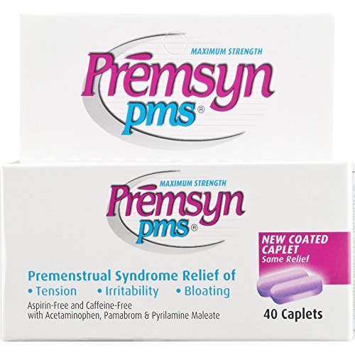Premsyn PMS Caplets Maximum Strength, 40 Caplets, Pack of 4
