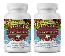 Load image into Gallery viewer, Perfect Perfect Desiccated Liver - 120 Capsules (Pack of 2)
