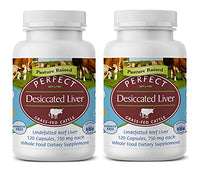 Perfect Perfect Desiccated Liver - 120 Capsules (Pack of 2)