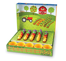 Load image into Gallery viewer, Learning Resources Veggie Farm Sorting Set, Food Sorting Game, 46 Pieces, Ages 3+
