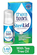 Load image into Gallery viewer, TheraTears Sterilid Eyelid Cleanser, Lid Scrub for Eyes and Eyelashes, Contains Tea Tree Oil, 48 mL, 1.62 Fl oz Foam Pump
