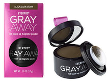 Load image into Gallery viewer, Everpro Gray Away Root Touchup Powder Black/Dark Brown 0.13 Ounce (4ml) (2 Pack)
