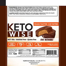 Load image into Gallery viewer, Keto Wise Fat Bombs - Peanut Butter Cup Patties - 16 packs 34g each
