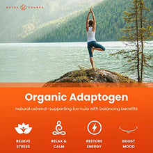 Load image into Gallery viewer, Organic Ashwagandha 2000mg with Holy Basil Leaf &amp; Black Pepper Extract - Ashwaganda Root Powder Supplement for Adrenal Fatigue, Mood &amp; Thyroid Support - 90 Vegan Capsules
