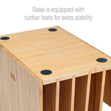 Load image into Gallery viewer, MobileVision Bamboo Desktop File Folder Organizer and Paper Tray, 5 Slots
