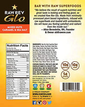 Load image into Gallery viewer, Raw Rev Glo Vegan Protein Bars, Mixed Nuts, Caramel and Sea Salt, 1.6 Ounce (Pack of 12)
