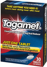 Load image into Gallery viewer, Tagamet HB 200 mg Cimetidine Acid Reducer and Heartburn Relief, 30 Count Tablets | Pack of 2
