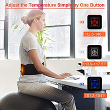 Load image into Gallery viewer, Heated Waist Belt, Lower Back Brace Support Heating Pad, for Warming Back, Stomach Abdominal Tension, Portable Electric USB Belly Wrap for Waist Warm Abdomen, Fits Men Women, Power Bank Not Included
