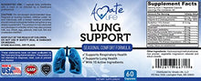 Load image into Gallery viewer, Lung Support Dietary Supplements Herbal Breathing Support 10 Active Ingredients Original Formula for Lung Health Lung Cleanse Formula Supplement for Bronchial System 60 Capsules Non GMO by Amate Life
