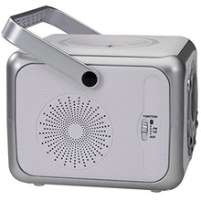 Load image into Gallery viewer, Jensen FM Stereo CD555 Bluetooth Boombox, Silver, 7.00 x 9.75 x 6.00 inches
