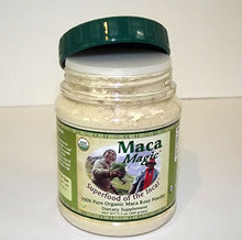 Load image into Gallery viewer, Maca Magic 100 Percent Pure USDA Organic Maca Root Powder in Wide Mouth Jar (7.1 OZ)
