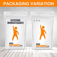 Load image into Gallery viewer, BulkSupplements.com Glycerol Monostearate Powder - Pump Pre Workout - Vegetable Glycerine Food Grade - Supplements for Men Bodybuilding (250 Grams - 8.8 oz)
