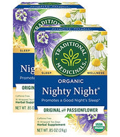 Traditional Medicinals Caffeine Free Herbal Tea Bags, Nighty Night 0.85 oz (Pack of 2)