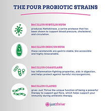 Load image into Gallery viewer, Just Thrive: Probiotic &amp; Antioxidant - Vegan Proprietary Probiotic Blend - 30-Day Supply - 100-Percent Spore-Based Probiotic - 1000x Survivability - Supports Immune and Digestive Health - No Gluten
