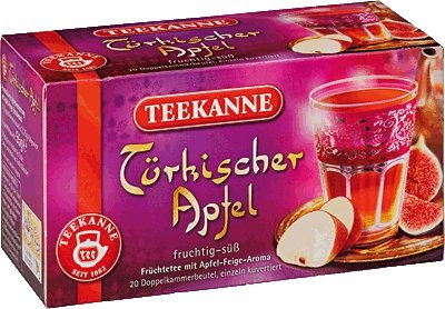 3x Teekanne (Trkischer Apfel) turkey apple (each box 20 tea bags)