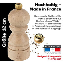 Load image into Gallery viewer, Peugeot Paris u&#39;Select Pepper Mill, 4.73in, Natural
