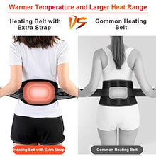 Load image into Gallery viewer, Heated Waist Belt, Lower Back Brace Support Heating Pad, for Warming Back, Stomach Abdominal Tension, Portable Electric USB Belly Wrap for Waist Warm Abdomen, Fits Men Women, Power Bank Not Included
