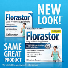 Load image into Gallery viewer, Florastor Daily Probiotic Supplement for Women and Men, Use with Antibiotics, Saccharomyces Boulardii CNCM I-745 (20 Capsules)
