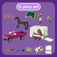 Load image into Gallery viewer, Schleich Horse Club, 15-Piece Playset, Horse Toys for Girls and Boys 5-12 years old Pick Up with Horse Box
