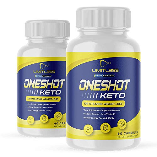 (2 Pack) One Shot Keto, For Men And Women, 60 Day Supply