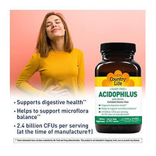 Load image into Gallery viewer, Country Life - Natural Dairy-Free Acidophilus with Pectin - 250 Vegan Capsules
