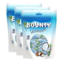 Load image into Gallery viewer, Bounty Miniatures Coconut Filled Chocolate, 150g Pouch (Pack of 3)

