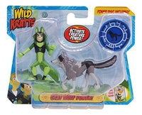 Wild Kratts Toys - 2 Pack Creature Power Action Figure Set - Gray Wolf Power