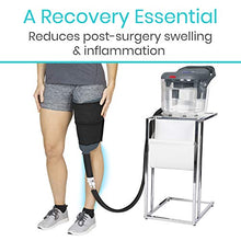 Load image into Gallery viewer, Vive Cold Therapy Machine - Large Ice Cryo Cuff - Flexible Cryotherapy Freeze Kit System Fits Knee, Shoulder, Ankle, Cervical, Back, Leg, Hip and ACL - Wearable Adjustable Wrap Pad - Cooler Pump
