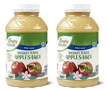 Load image into Gallery viewer, Simply Nature Non-GMO Unsweetened Applesauce - 2 Count (46 oz.)

