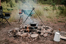 Load image into Gallery viewer, Stansport Cast Iron Camping Tripod for Outdoor Campfire Cooking Black, 13 lb
