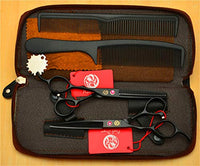 Left Handed Hairdressing Scissors Set, Professional Barber Scissors Salon Stylist Shears Kit, Sharp and Precise Scissors for Left-Handed Hairdresser (5.5/6.0 Inch),5.5 inch