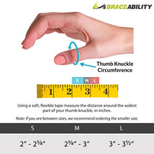 Load image into Gallery viewer, BraceAbility Hard Plastic Thumb Splint | Arthritis Treatment Brace to Immobilize &amp; Stabilize CMC, Basal and MCP Joints for Trigger Thumb, Tendonitis Pain, Sprains (Medium - Right Hand)
