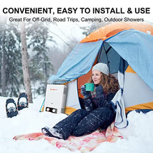 Load image into Gallery viewer, CAMPLUX ENJOY OUTDOOR LIFE BD158 1.58GPM Outdoor Propane Tankless Gas Water Heater
