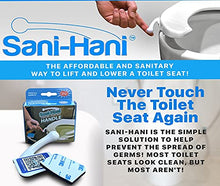 Load image into Gallery viewer, Sani-Hani - Toilet Seat Lifter Handle - Safer - More Sanitary - Potty Training - Durable ABS Plastic - Home &amp; Business
