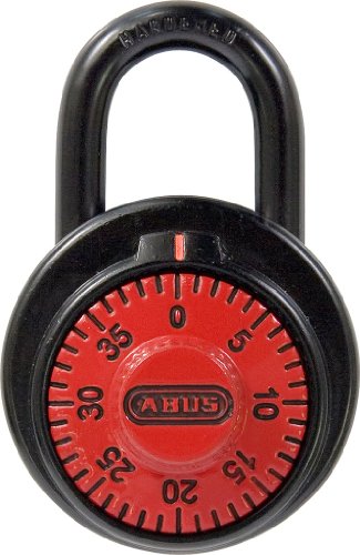 ABUS 78/50 KC B 507 2-Inch Locker Dial Combination Padlock, Red