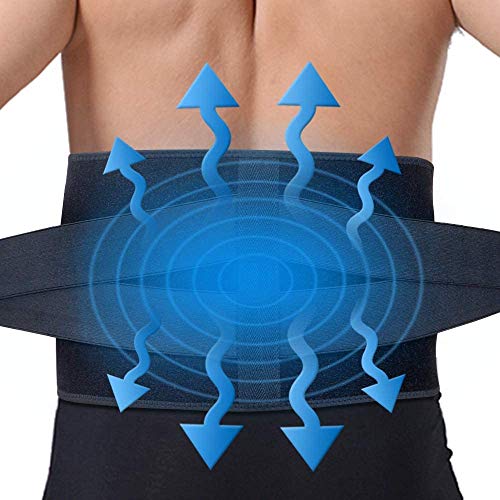 Ice Pack for Lower Back Pain Relief/Back Wrap with Ice Packs for Lower Back Injuries, Sciatica, Coccyx, Scoliosis Herniated Disc - Adjustable Lumbar Support w/Hot Cold Therapy Wrap for Men Women