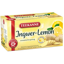 Load image into Gallery viewer, 3x Teekanne (Ingwer-Lemon) Ginger-Lemon (each box 20 tea bags)
