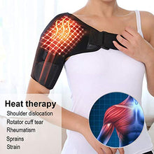 Load image into Gallery viewer, Heated Shoulder Brace Support Wrap, 3 Heat Settings, Heating Pad Support Brace for Rotator Cuff, Joint Capsule &amp; Biceps Tendon Injury, Frozen Shoulder, Shoulder Dislocation or Muscles Pain Relief
