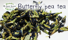 Load image into Gallery viewer, 3 Pack 100% Dried Pure Butterfly Pea Flowers 1.60 Oz. (50 g.) Herbals Blue Tea, All Natural Ingredients, Nontoxic, GMO-Free, Safe and Healthy in Zipper Packaging and Get Free a Wooden Spoon by FBA
