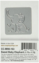 Load image into Gallery viewer, CottageCutz 1.5 by 1.7-Inch Die Cuts, Mini, Sweet Baby Elephant
