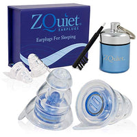 ZQuiet Noise Reduction High Fidelity Ear Plugs - Hearing Protection for Noise Sensitivity Conditions (Premium Gift Box and Travel Storage Case), Two Sizes Included