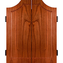 Load image into Gallery viewer, Deluxe Beveled Solid Pine Wood Dart Cabinet - Includes 3 Bonus Darts (9 Total Darts)!
