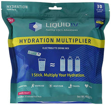 Load image into Gallery viewer, Liquid I.V.Hydration Multiplier,Electrolyte Powder,Easy Open Packets,Supplement Drink Mix(Passion Fruit,30 Count)
